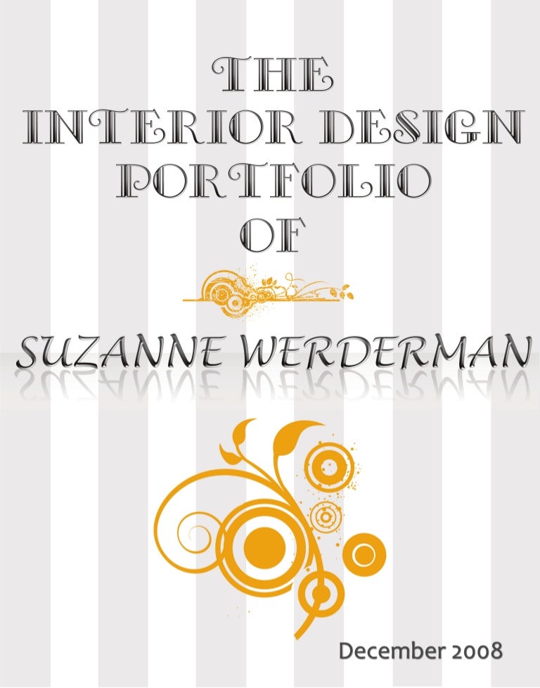 Suzanne Werderman Interior Design Student Portfolio